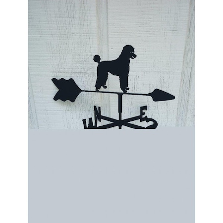 The Lazy Scroll Poodle Roof Mount Weathervane poodleroof